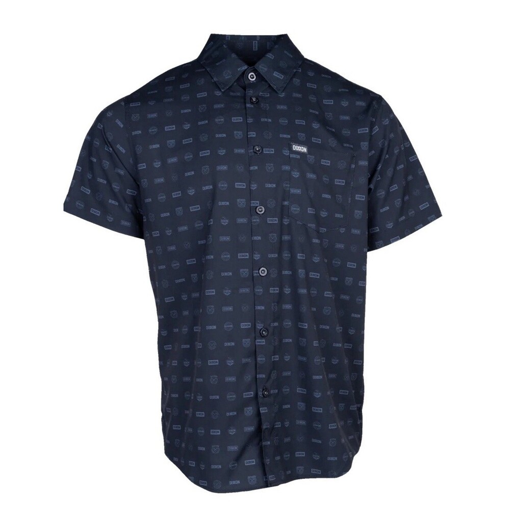 Dixxon Flannel Executive short-sleeve party shirt in black